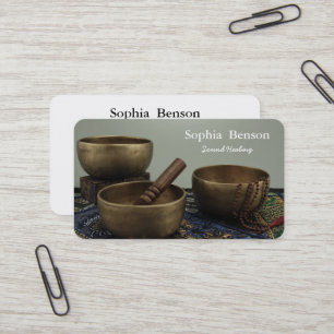 Carte De Visite Musique de guérison par le son Bol chantant tibéta