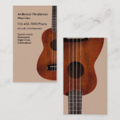 Carte De Visite Musique de guitare acoustique (Devant / Derrière)