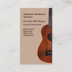 Carte De Visite Musique de guitare acoustique