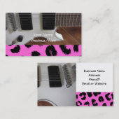 Carte De Visite Musique de guitare rock (Devant / Derrière)