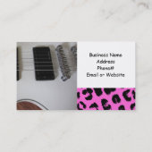 Carte De Visite Musique de guitare rock (Dos)