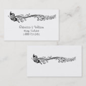 Carte De Visite Musique de papillon (Devant / Derrière)