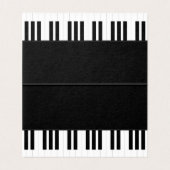 CARTE DE VISITE MUSIQUE DE PIANO (Intérieur déplié)