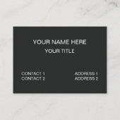 Carte De Visite Musique d'enregistrement du micro-casque (Dos)