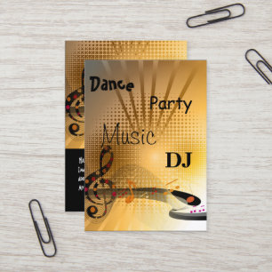Carte de visite Musique DJ Dance Party