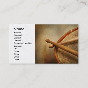 Carte De Visite Musique - Drum - Cadence
