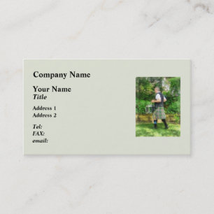 Carte De Visite Musique - Drummer in Pipe Band