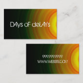 Carte De Visite Musique du groupe Vocalist Rock (Devant / Derrière)