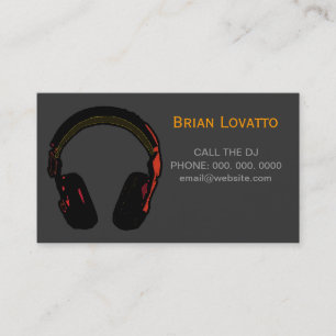 Carte De Visite musique électronique dj personnalisée
