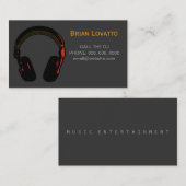 Carte De Visite musique électronique dj personnalisée (Devant / Derrière)