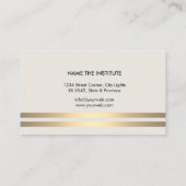 Carte De Visite Musique Enseignant Guitare Player instrument Or (Dos)