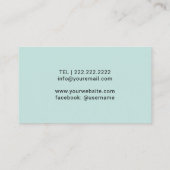 Carte De Visite Musique Enseignant Piano Keys Moderne Monnaie & Or (Dos)