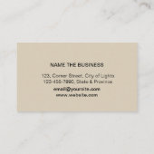 Carte De Visite Musique Enseignant Treble Note Aquarelle Sound Wav (Dos)