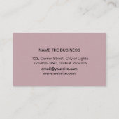 Carte De Visite Musique Enseignant Treble Note Pink Sound Waves (Dos)