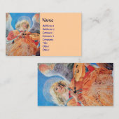 Carte De Visite MUSIQUE FABRIQUANT NOËL ANGEL Blue Peach (Devant / Derrière)