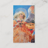 Carte De Visite MUSIQUE FABRIQUANT NOËL ANGEL Blue Peach (Dos)