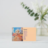 Carte De Visite MUSIQUE FABRIQUANT NOËL ANGEL Blue Peach (Debout devant)