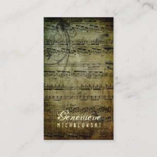 Carte De Visite Musique grunge éloquente de la CHROMATOGRAPHIE