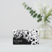 Carte De Visite Musique moderne cool noir et blanc (Debout devant)
