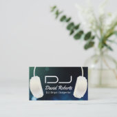 Carte De Visite Musique moderne d'écouteurs du DJ (Debout devant)