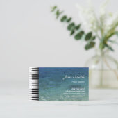 Carte De Visite Musique Piano enseignant Plage Eau de mer (Debout devant)