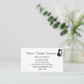 Carte De Visite Musique Piano Guitare Enseignant Instructeur (Debout devant)