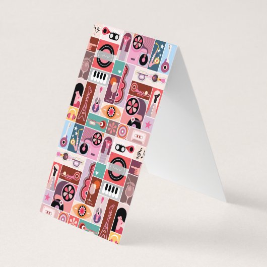 Carte De Visite Musique pop (Dos)