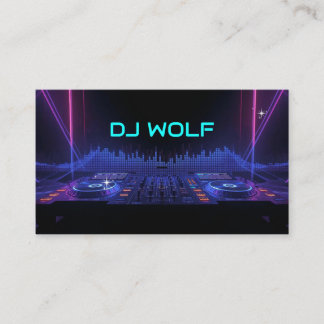 Carte De Visite Musique rythmée de DJ professionnel