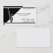 Carte De Visite Musique saxophone (Devant / Derrière)