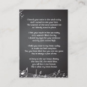 Carte De Visite Musique Souvenir Portefeuille de poche Garde-robe (Dos)