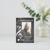 Carte De Visite Musique Souvenir Portefeuille de poche Garde-robe (Debout devant)