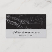 Carte De Visite Musique Symphonie musicale Notes Chant Artiste (Devant)