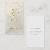 Carte De Visite musique trek clef faux or (Devant / Derrière)