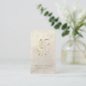 Carte De Visite musique trek clef faux or (Debout devant)