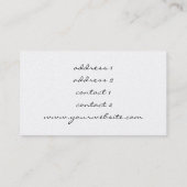 Carte De Visite musique vintage pianiste (Dos)