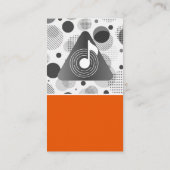 Carte De Visite Musique Vinyle | Note de Son (Dos)