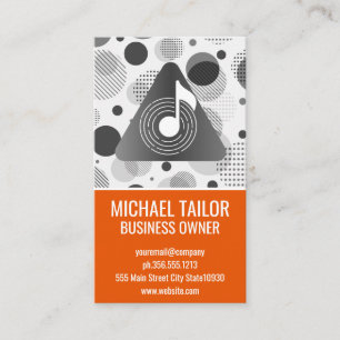 Carte De Visite Musique Vinyle Note de Son