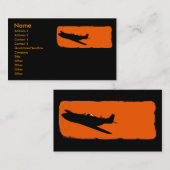 Carte De Visite Mustang noir (Devant / Derrière)