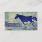 Carte De Visite Mustang sur la plage (Dos)