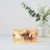 Carte De Visite Mustangs de chevaux sauvages (Debout devant)