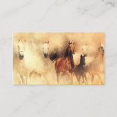 Carte De Visite Mustangs de chevaux sauvages (Devant)