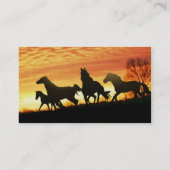Carte De Visite Mustangs sauvages (Dos)