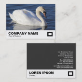 Carte De Visite Mute Swan (Devant / Derrière)