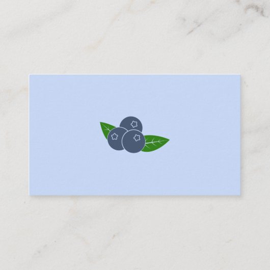 Carte de visite Myrtilles (Dos)