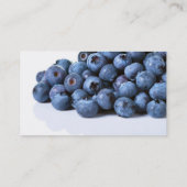 Carte De Visite Myrtilles avec le feuille vert (Dos)