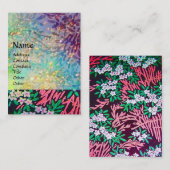 Carte De Visite MYRTLE MAGIQUE / Réflexions d'or étincelantes (Devant / Derrière)