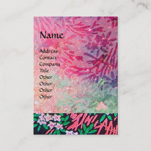 Carte De Visite MYRTLE MAGIQUE / Réflexions d'or étincelantes (Devant)