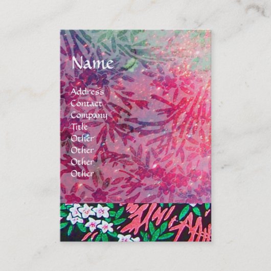 Carte De Visite MYRTLE MAGIQUE / Réflexions d'or étincelantes (Devant)