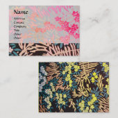 Carte De Visite MYRTLE MAGIQUE / Réflexions d'or étincelantes (Devant / Derrière)