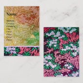 Carte De Visite MYRTLE MAGIQUE / Réflexions d'or étincelantes (Devant / Derrière)